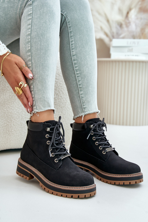 Жіночі утеплені ботильйони Big Star OO274A290 Чорні