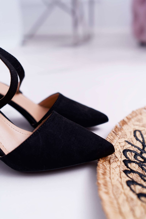 Жіночі туфлі на шпильці Black Elegante