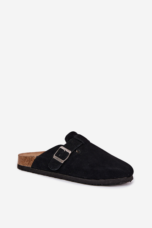 Замшеві Жіночі Кломпи З Пряжкою Big Star RR274A384 Чорні