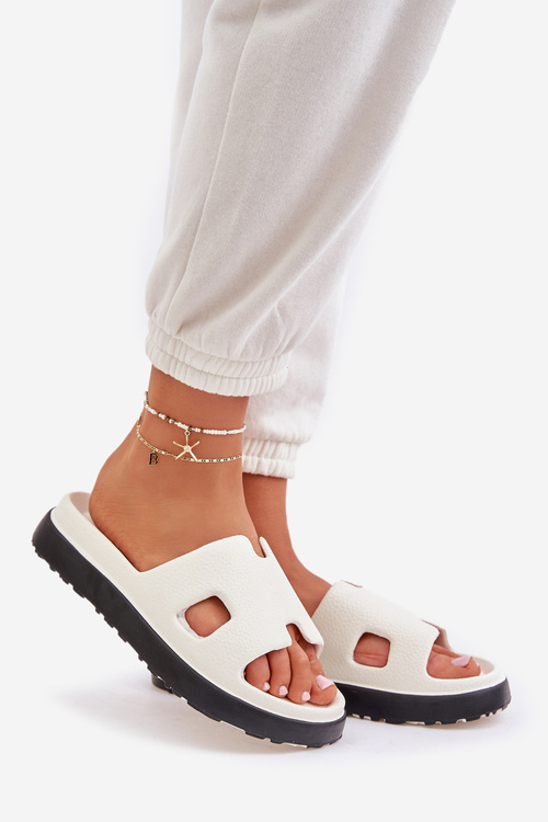 Пінні Сандалі З Вирізами Білі Neladith