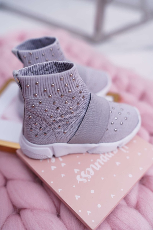 Дитяче молодіжне спортивне взуття сіре Delma