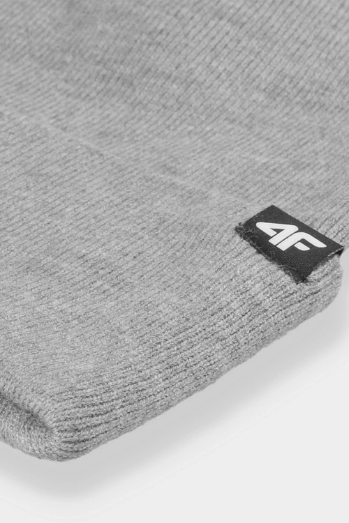 Двошарова чоловіча зимова шапка 4FAW23ACAPM316-25M сіра