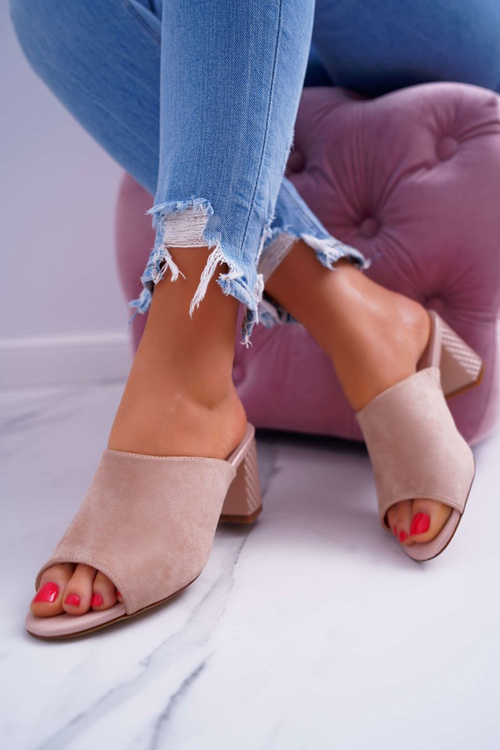 Жіночі елегантні шльопанці Sergio Leone KL315 Beige Demilo