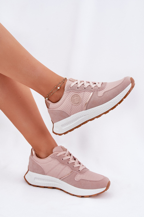 Жіночі Кросівки На Платформі Big Star RR274489 Hi-Poly System Рожеві