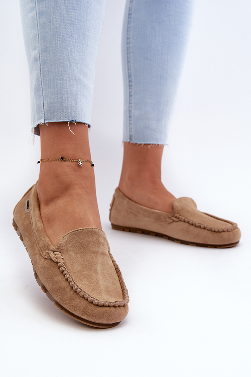 Жіночі коричневі мокасини зі штучної замші Amrutia