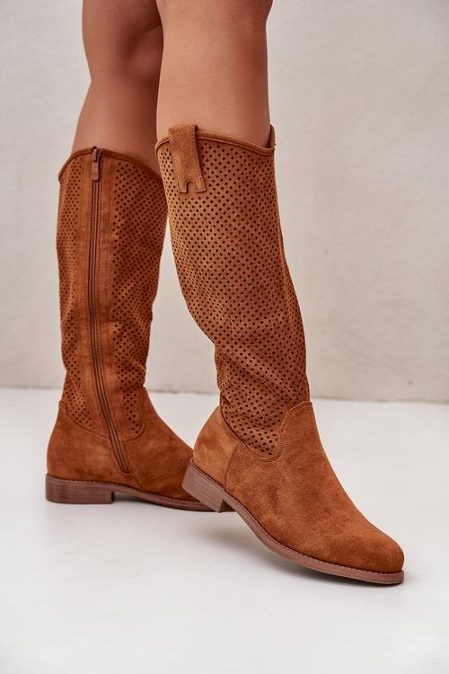 Чоботи жіночі перфоровані Camel S.Barski HY42-139