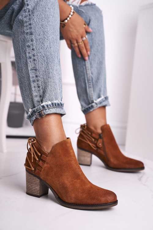 Чоботи жіночі на підборах Maciejka Leather Ginger 04812-29