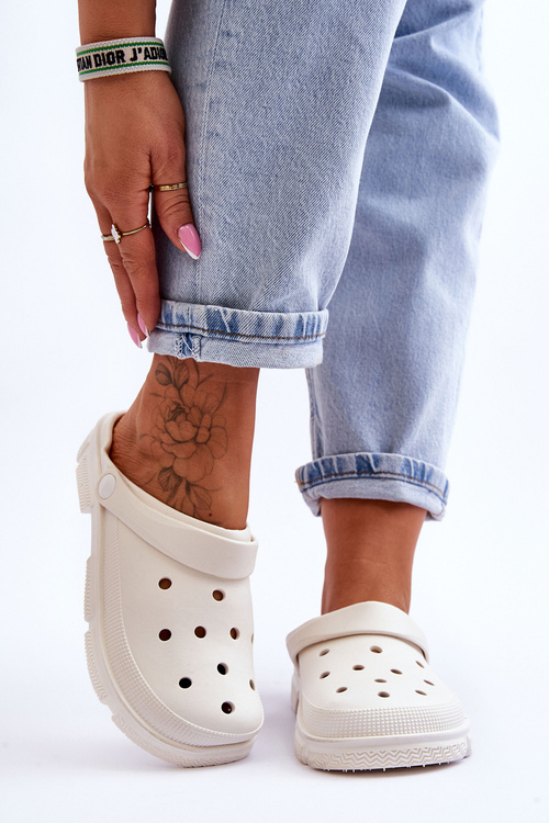 Жіночі гумові Crocs White Rabios