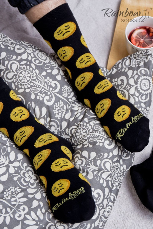 Веселка Шкарпетки Смайли Смайл Смуток Розумний 3 Пари