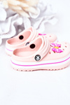 Дитячі поролонові тапочки Crocs Pink Lazy Day