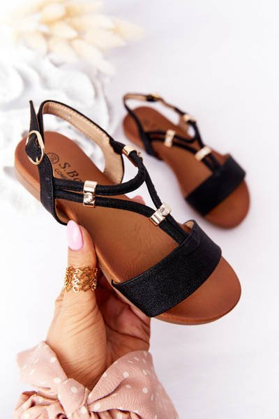 Дитячі босоніжки S.Barski Comfort Black