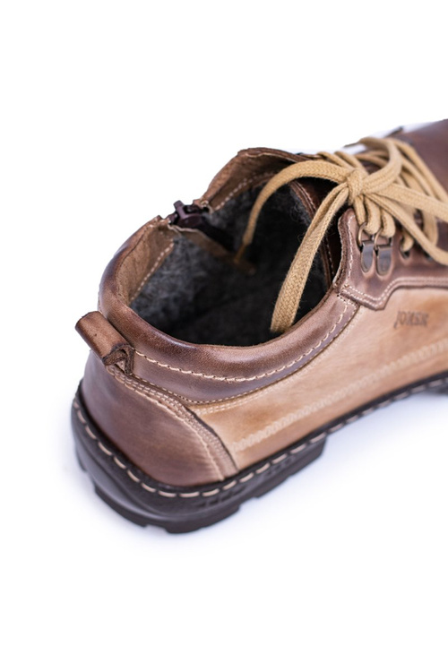 Чоловічі шкіряні черевики Утеплені черевики Черевики коричневі Фельгадо.