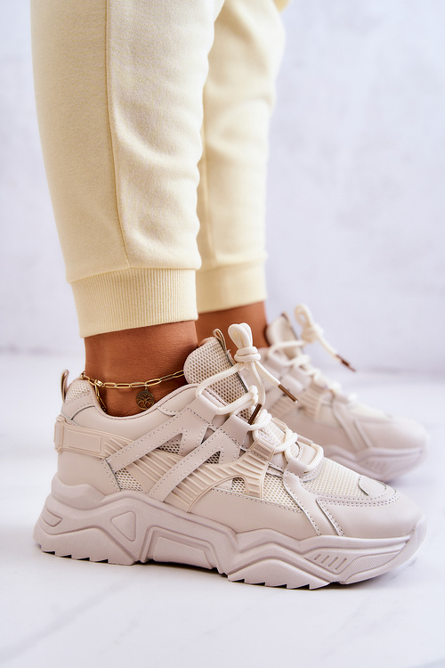 Жіноче спортивне взуття Кросівки бежевий Daren