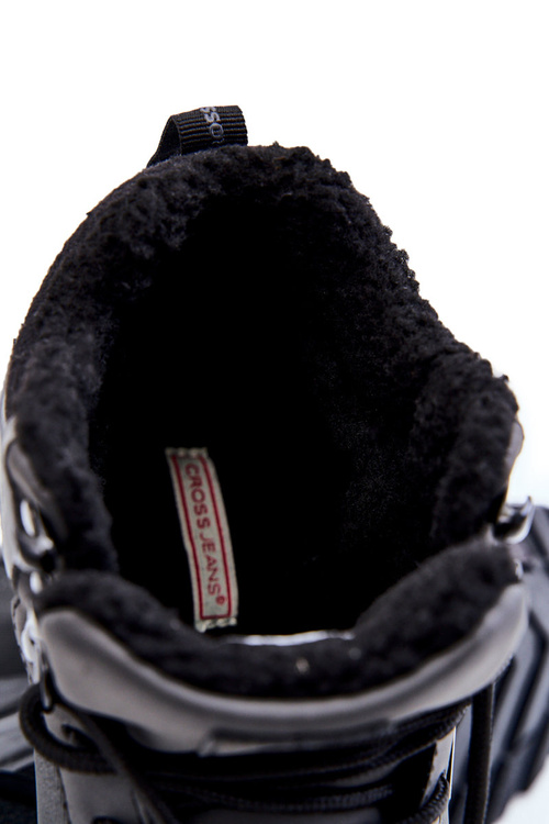 Чоловічі теплі трекінгові кросівки Cross Jeans KK1R4031C чорні