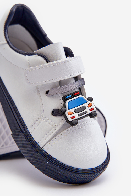 Дитячі кросівки на липучці біло-сині Pennyn