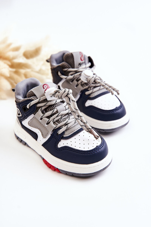 Дитяче високе спортивне взуття Navy Blue Bruce