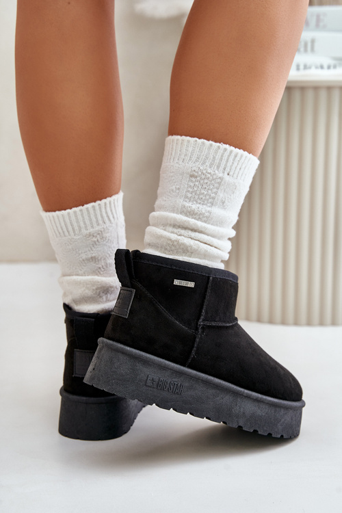 Низькі зимові черевики на платформі Big Star OO274A099 Чорні