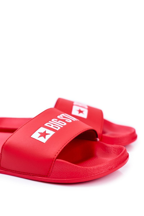 Класичні чоловічі шорти з екошкіри Big Star Red GG174932