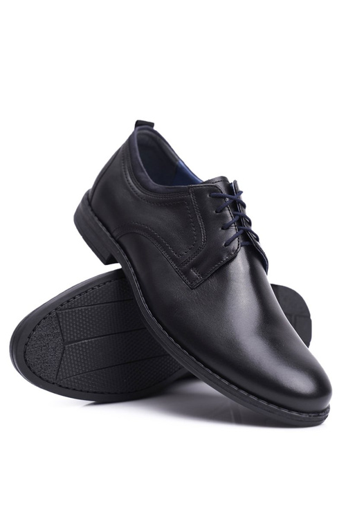 Чоловічі повсякденні шкіряні напівчоботи Нікополь Чорні 1726