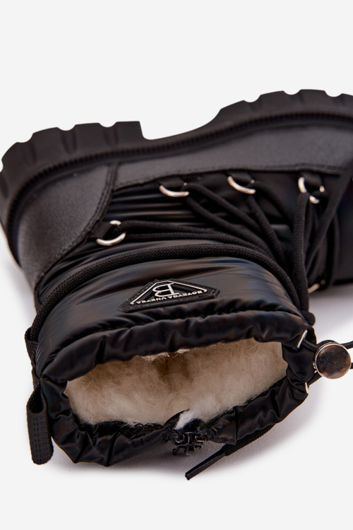 Дитячі чорні зимові черевики Adelisse