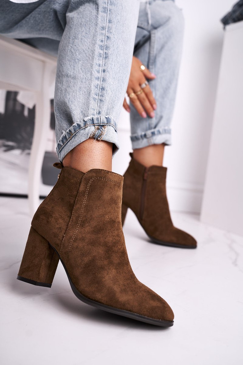 Жіночі черевики на високому каблуці Sergio Leone Olive BT508