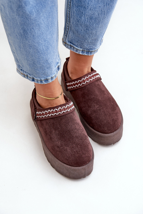 Снігоступи З Декоративною Вишивкою Шоколадні Selithria