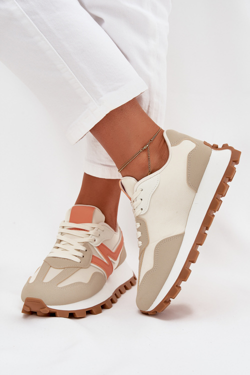 Жіночі бежеві спортивні кросівки Kalelia