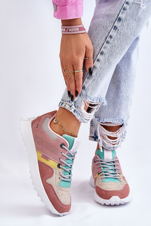 Жіночі кросівки Big Star LL274422 Pink-Beige