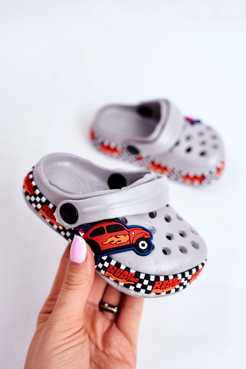Дитяче взуття Слайди Crocs Grey Road Racing