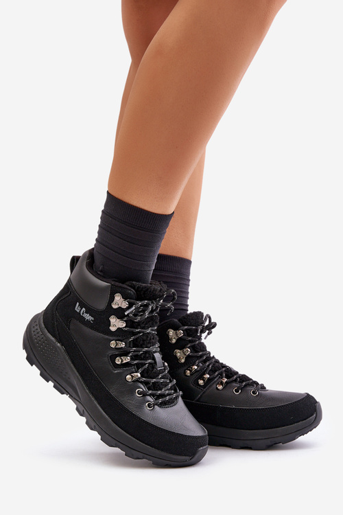 Жіночі легкі черевики на блискавці чорні Lee Cooper LCJ-24-03-3073