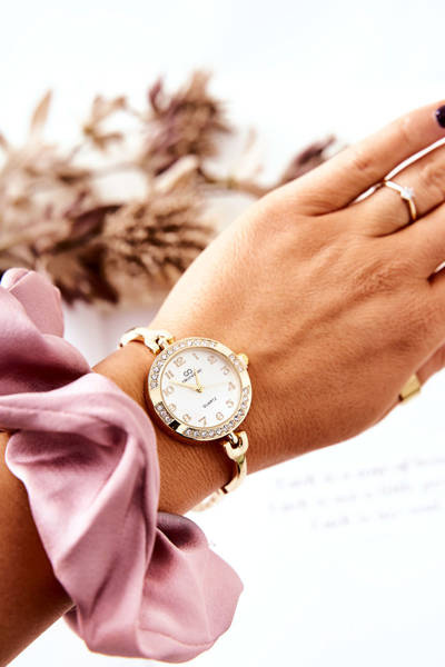 Жіночий годинник Giorgio&Dario з золотими цирконами