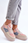 Жіноче спортивне взуття Big Star MM274233 Pink-Beige