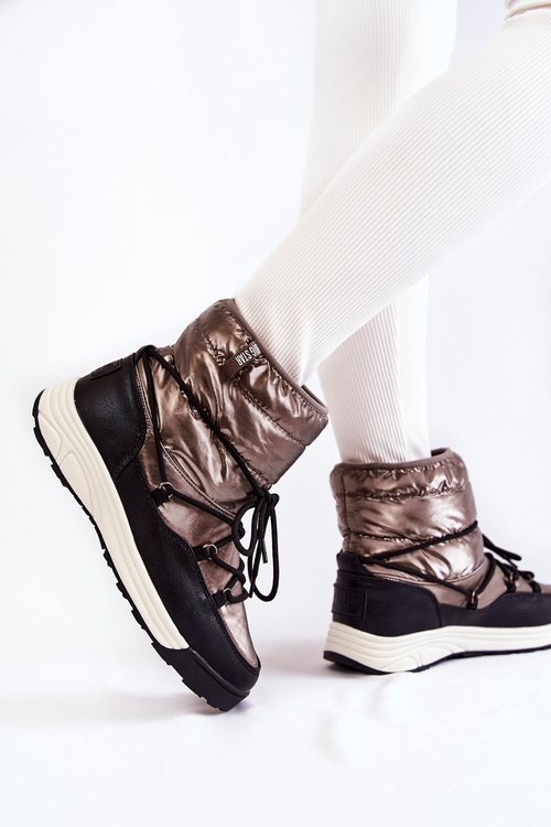 Жіночі снігові черевики Memory Foam Big Star KK274275 Silver-Black