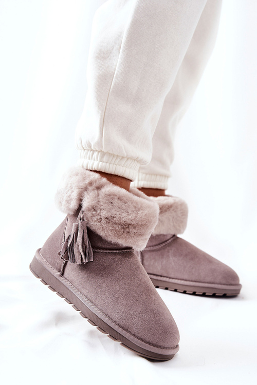 Снігові чоботи Fringed Grey Sorella