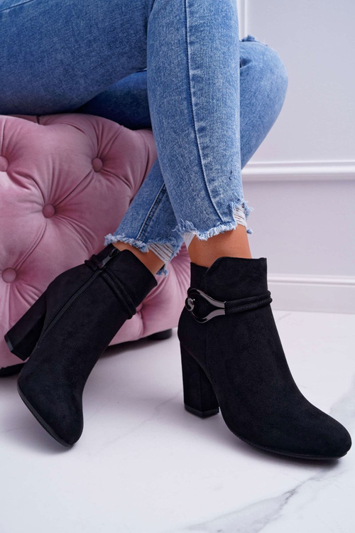 Жіночі чоботи на підборах замшеві Tola S.Barski