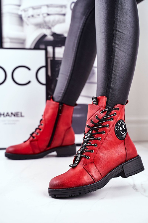 Чоботи жіночі на плоскому ходу Red Aspen