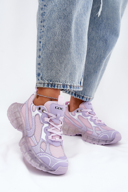 Жіночі Шкіряні Кросівки GOE RR2N4081 Фіолетові