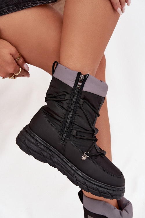 Жіночі зимові черевики на блискавці Lee Cooper LCJ-25-44-3930 Чорні