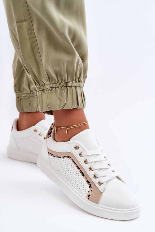 Жіноче класичне спортивне взуття біло-бежевий Amaranti