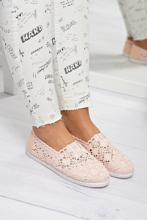 Мереживні жіночі балетки Little Sugar Powder Pink
