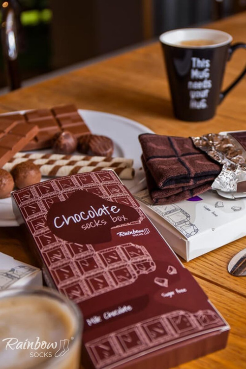 Шкарпетки Rainbow молочний шоколад 1 пара