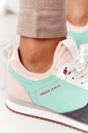 Жіночі кросівки Memory Foam CROSS JEANS HH2R4049C Green-Pink