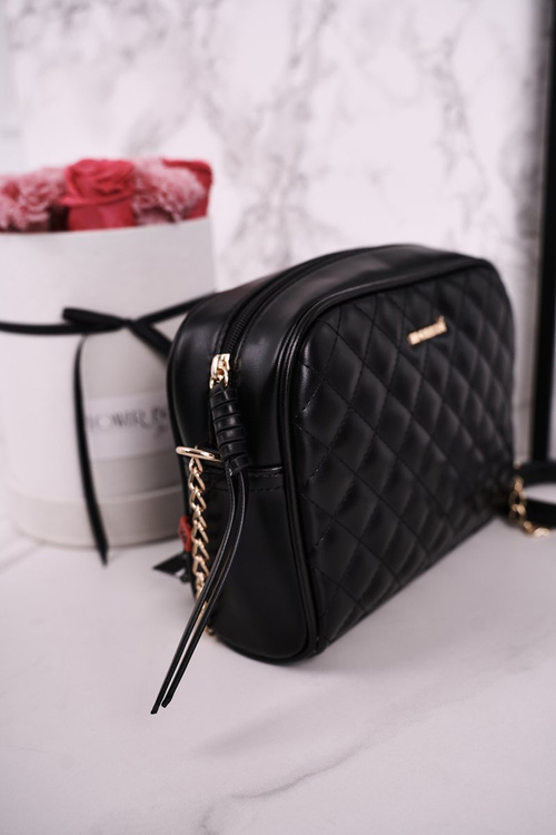 Жіночий клатч MONNARI BAG0200-M20 стьобаний чорний блискучий