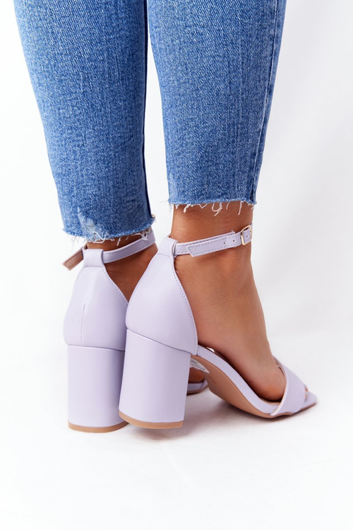 Босоніжки на високих підборах фіолетового кольору Born This Way