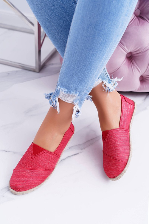 Жіночі еспадрільї Emmera з червоної парчі