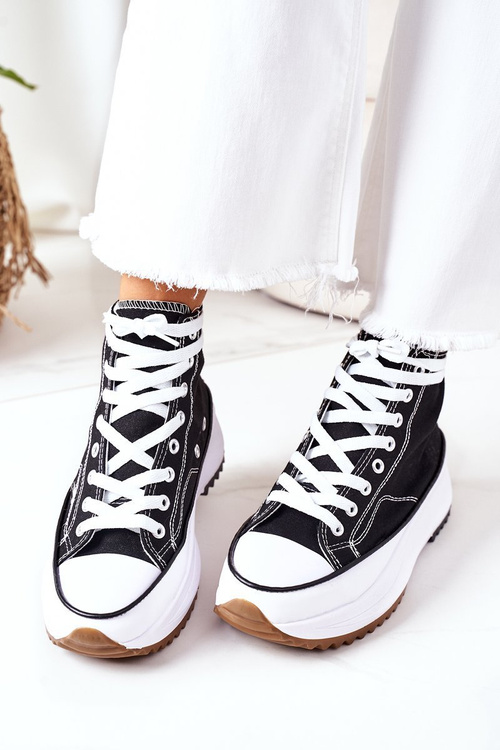 Високі кросівки на платформі Black Electric Love