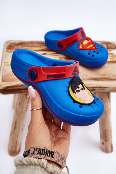 Дитячі Crocs Superman Grendene Kids JJ385004 Blue