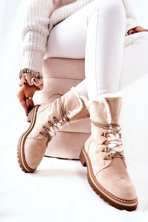 Утеплені черевики Trapper Beige Nelby