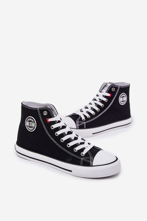 Текстильні Чоловічі Кросівки Big Star NN174304 HI-POLY SYSTEM Чорні