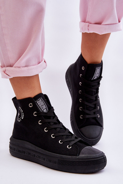Жіночі високі кросівки Big Star LL274A182 Чорні